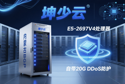 坤少云发力！内蒙古BGP云服务器来袭，20G防护+E5芯守护业务安全